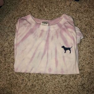 Pink Victoria Secret Tie Dye T-shirt